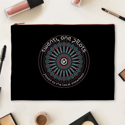 Twenty One Pilots Power To The Local Dreamder Cosmetic Bag (XL) from ArtsNow.com Front