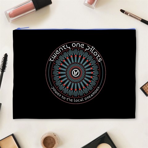 Twenty One Pilots Power To The Local Dreamder Cosmetic Bag (XL) from ArtsNow.com Front