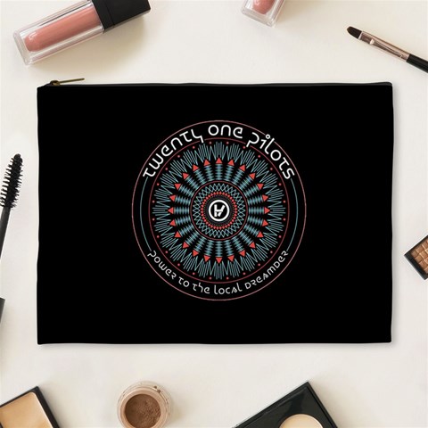 Twenty One Pilots Power To The Local Dreamder Cosmetic Bag (XL) from ArtsNow.com Front