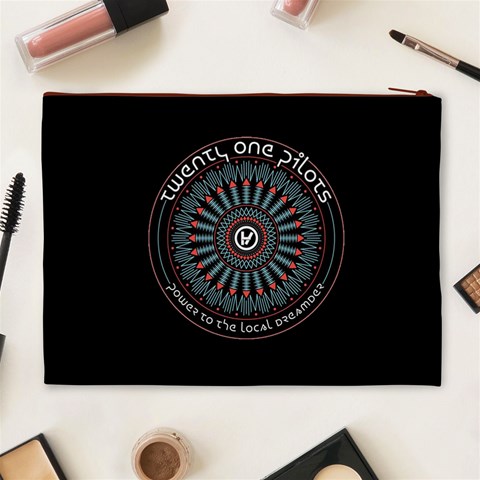 Twenty One Pilots Power To The Local Dreamder Cosmetic Bag (XL) from ArtsNow.com Back
