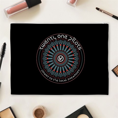 Twenty One Pilots Power To The Local Dreamder Cosmetic Bag (XL) from ArtsNow.com Back