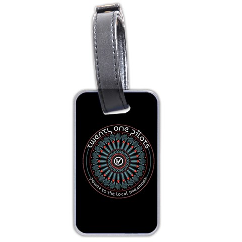 Twenty One Pilots Power To The Local Dreamder Luggage Tag (two sides) from ArtsNow.com Front