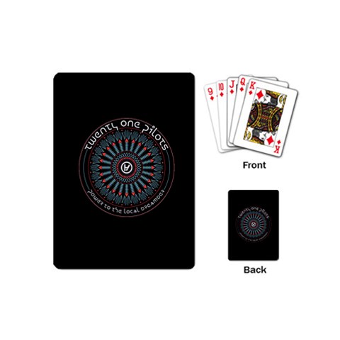 Twenty One Pilots Power To The Local Dreamder Playing Cards (Mini) from ArtsNow.com Back