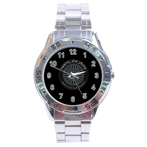 Twenty One Pilots Power To The Local Dreamder Stainless Steel Analogue Watch from ArtsNow.com Front