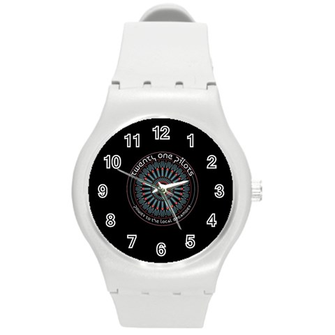 Twenty One Pilots Power To The Local Dreamder Round Plastic Sport Watch (M) from ArtsNow.com Front