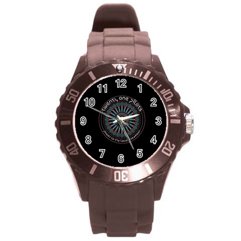 Twenty One Pilots Power To The Local Dreamder Round Plastic Sport Watch (L) from ArtsNow.com Front