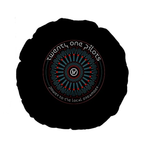 Twenty One Pilots Power To The Local Dreamder Standard 15  Premium Round Cushion  from ArtsNow.com Front