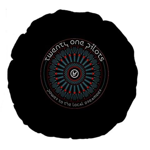 Twenty One Pilots Power To The Local Dreamder Large 18  Premium Round Cushion  from ArtsNow.com Front