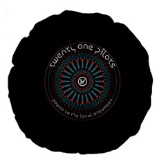 Twenty One Pilots Power To The Local Dreamder Large 18  Premium Round Cushion  from ArtsNow.com Back