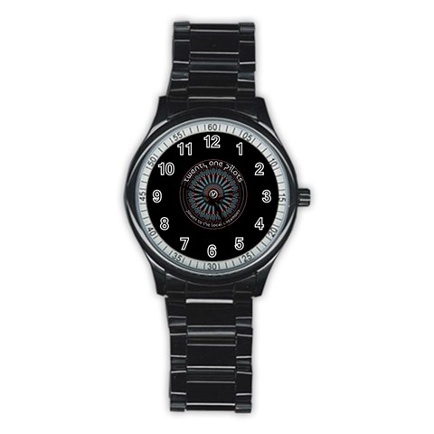 Twenty One Pilots Power To The Local Dreamder Stainless Steel Round Watch from ArtsNow.com Front