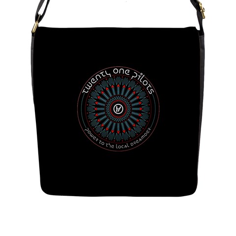 Twenty One Pilots Power To The Local Dreamder Flap Closure Messenger Bag (L) from ArtsNow.com Front