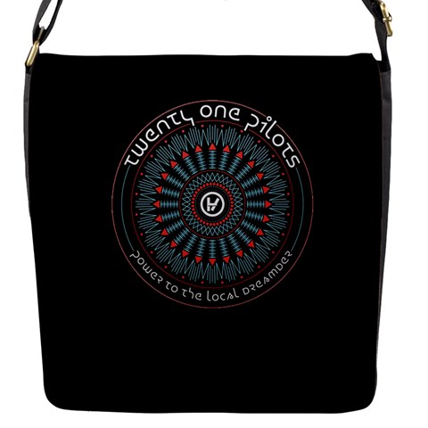 Twenty One Pilots Power To The Local Dreamder Flap Closure Messenger Bag (S) from ArtsNow.com Front