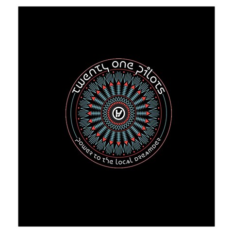 Twenty One Pilots Power To The Local Dreamder Drawstring Pouch (Medium) from ArtsNow.com Front