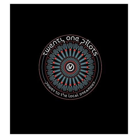 Twenty One Pilots Power To The Local Dreamder Drawstring Pouch (Large) from ArtsNow.com Front