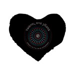 Twenty One Pilots Power To The Local Dreamder Standard 16  Premium Flano Heart Shape Cushion 