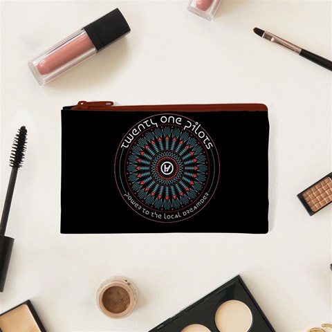 Twenty One Pilots Power To The Local Dreamder Cosmetic Bag (XS) from ArtsNow.com Front
