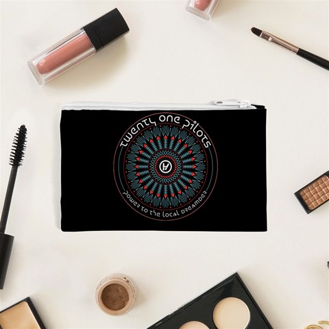 Twenty One Pilots Power To The Local Dreamder Cosmetic Bag (XS) from ArtsNow.com Back