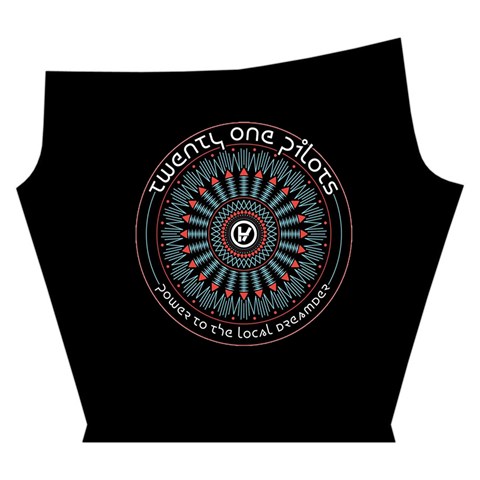 Twenty One Pilots Power To The Local Dreamder Yoga Cropped Leggings from ArtsNow.com Left