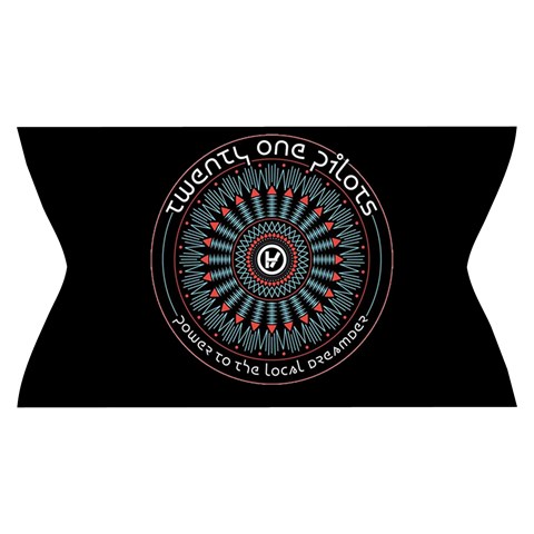 Twenty One Pilots Power To The Local Dreamder Yoga Cropped Leggings from ArtsNow.com Waistband Front
