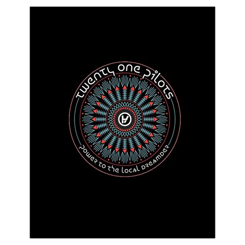 Twenty One Pilots Power To The Local Dreamder Drawstring Pouch (XL) from ArtsNow.com Front