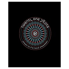 Twenty One Pilots Power To The Local Dreamder Drawstring Pouch (XL) from ArtsNow.com Back