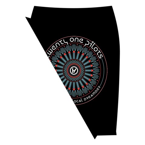 Twenty One Pilots Power To The Local Dreamder Midi Wrap Pencil Skirt from ArtsNow.com Front Left