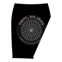 Twenty One Pilots Power To The Local Dreamder Midi Wrap Pencil Skirt from ArtsNow.com  Front Right 