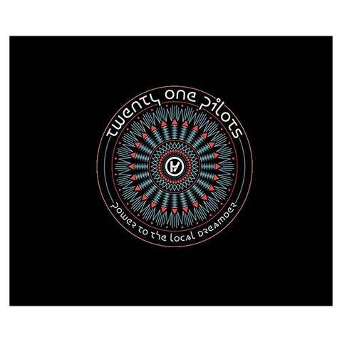 Twenty One Pilots Power To The Local Dreamder Medium Zipper Tote Bag from ArtsNow.com Front