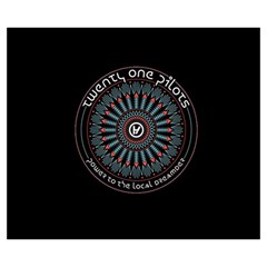 Twenty One Pilots Power To The Local Dreamder Medium Zipper Tote Bag from ArtsNow.com Back