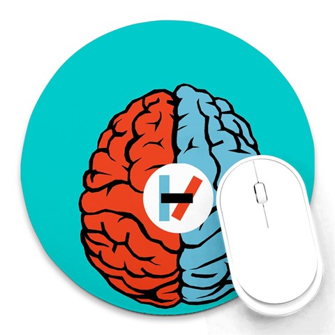 Twenty One Pilots  Round Mousepad from ArtsNow.com Front