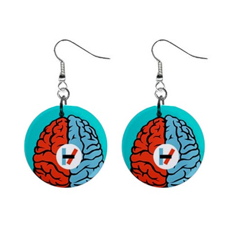Twenty One Pilots  1  Button Earrings from ArtsNow.com Front