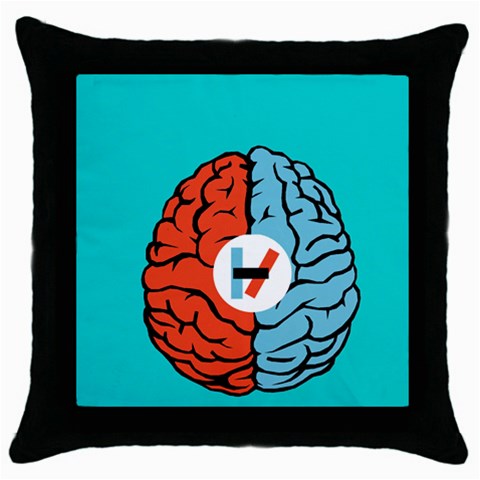Twenty One Pilots  Throw Pillow Case (Black) from ArtsNow.com Front