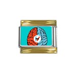 Twenty One Pilots  Gold Trim Italian Charm (9mm)