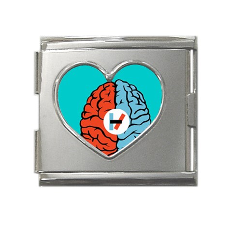 Twenty One Pilots  Mega Link Heart Italian Charm (18mm) from ArtsNow.com Front