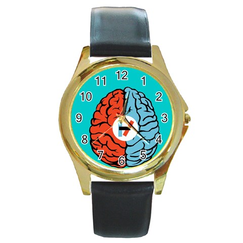 Twenty One Pilots  Round Gold Metal Watch from ArtsNow.com Front