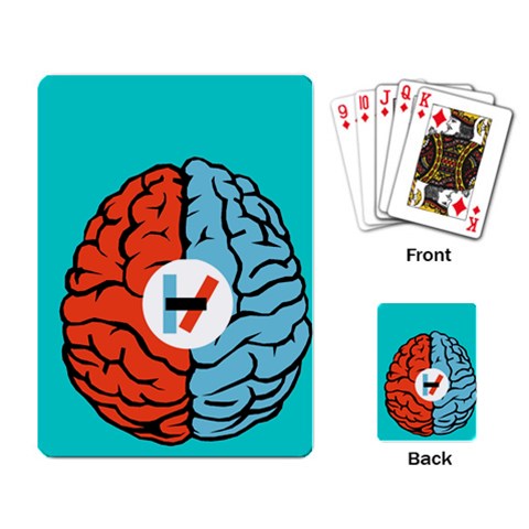Twenty One Pilots  Playing Cards Single Design from ArtsNow.com Back