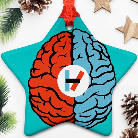 Twenty One Pilots  Star Ornament (Two Sides) from ArtsNow.com Front