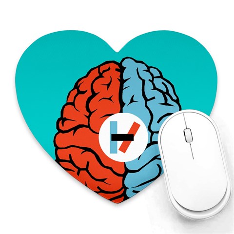 Twenty One Pilots  Heart Mousepad from ArtsNow.com Front