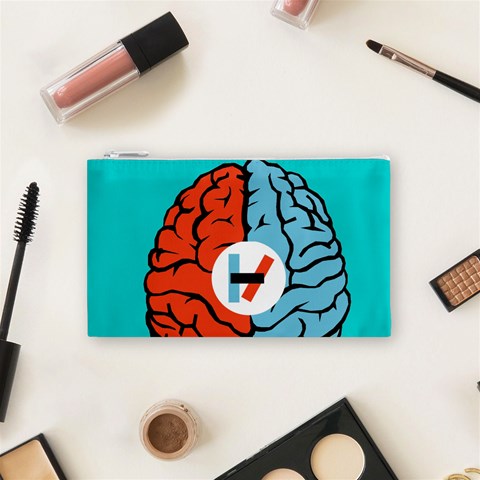 Twenty One Pilots  Cosmetic Bag (Small) from ArtsNow.com Front