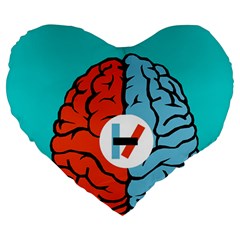 Twenty One Pilots  Large 19  Premium Heart Shape Cushion from ArtsNow.com Front