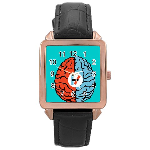 Twenty One Pilots  Rose Gold Leather Watch  from ArtsNow.com Front