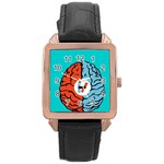 Twenty One Pilots  Rose Gold Leather Watch 