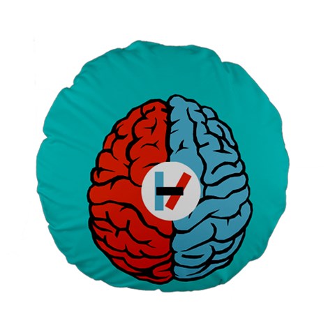 Twenty One Pilots  Standard 15  Premium Flano Round Cushion  from ArtsNow.com Back