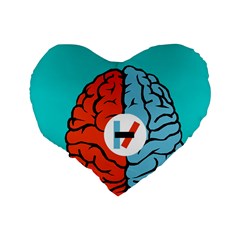 Twenty One Pilots  Standard 16  Premium Flano Heart Shape Cushion  from ArtsNow.com Back