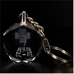 Twenty One Pilots  Clover 3D Engraving Circle Key Chain