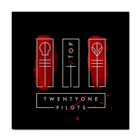 Twenty One Pilots Tile Coaster from ArtsNow.com Front