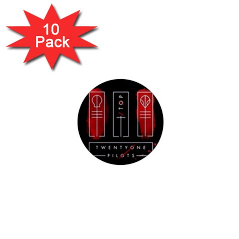 Twenty One Pilots 1  Mini Magnet (10 pack)  from ArtsNow.com Front