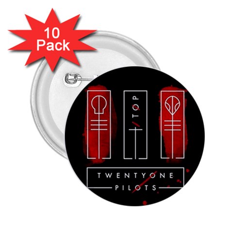 Twenty One Pilots 2.25  Button (10 pack) from ArtsNow.com Front