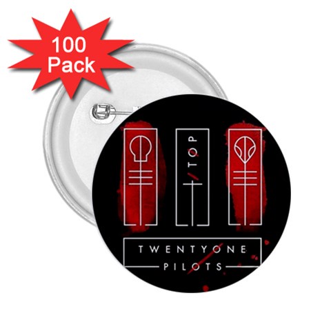 Twenty One Pilots 2.25  Button (100 pack) from ArtsNow.com Front