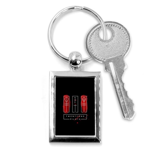 Twenty One Pilots Key Chain (Rectangle) from ArtsNow.com Front